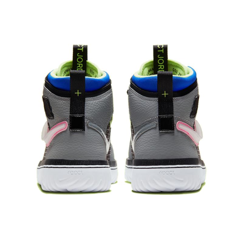 Jordan 1 Высокие React Черный Серый Частицы Jordan AR5321-002