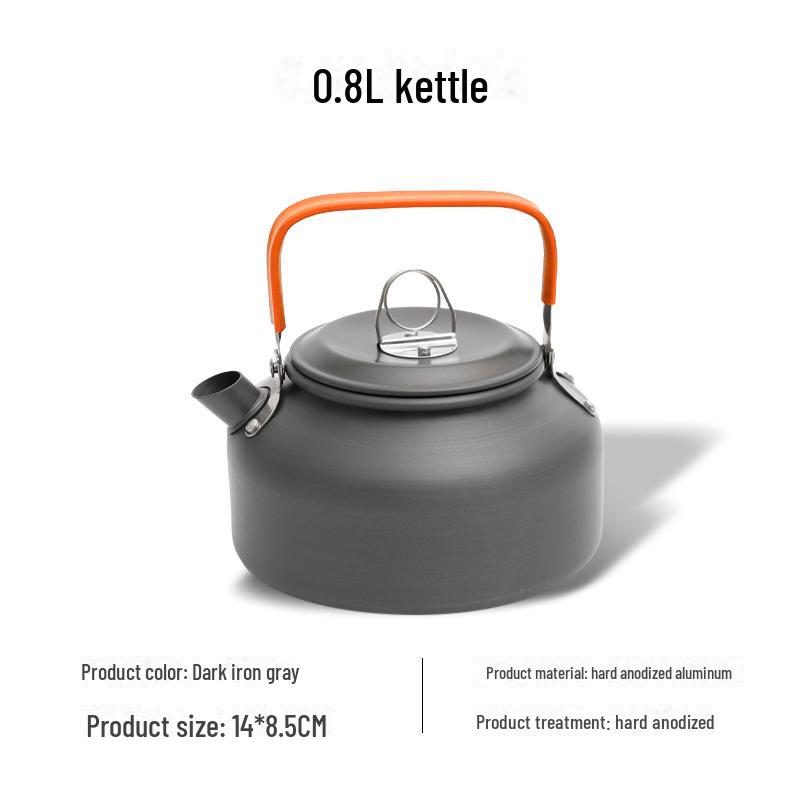 Portable Aluminum Camping Coffee/Tea Kettle, 0.8L