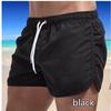 Men's Breathable Summer Beach and Running Shorts - Solid Color Casual Sportswear