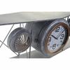 Horloge murale - LANA DECO - Avion - Verre et Fer - Gris foncé - 120 x 21 x 33,5 cm