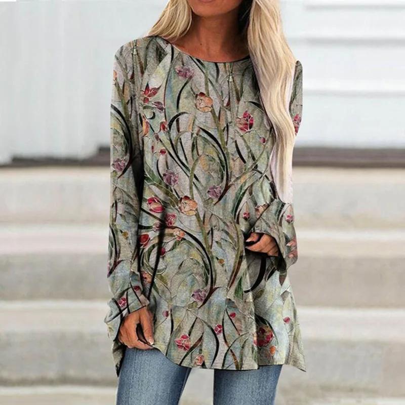 Мягкий и дружелюбный, новинка 2023 года, женский модный и повседневный пуловер с круглым вырезом и длинными рукавами, качественная одежда