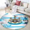 Newcastle United,Round Area Rug,Carpet Rug for Living Room Bedroom Sofa Playroom Decor,Non-slip Floor Mat