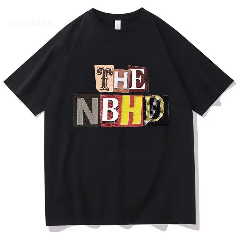 Wiped Out Альбом Печать Футболки The Neighbourhood NBHD Футболка Группы Хлопок Высокое Качество Летняя Футболка Женская Мужская Одежда T...