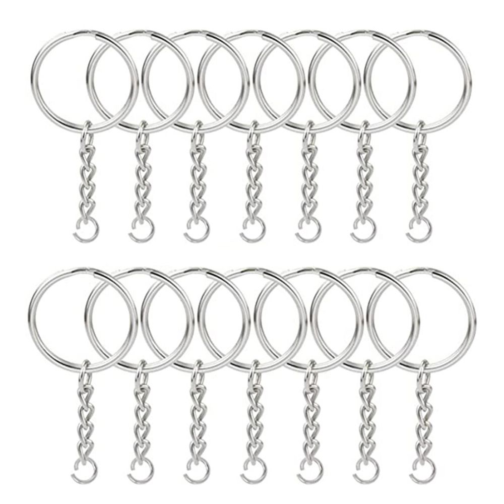 10/20/30/50/100 шт. серебро DIY диаметр 25 мм разрезное кольцо брелоки с открытым кольцом для ключей металлический брелок