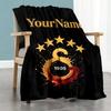 Galatasaray 392 Personalized Name Blanket Gift Personalized Blanket Ultra-Soft Great for Bedding Nap Bed Office for All Occasions