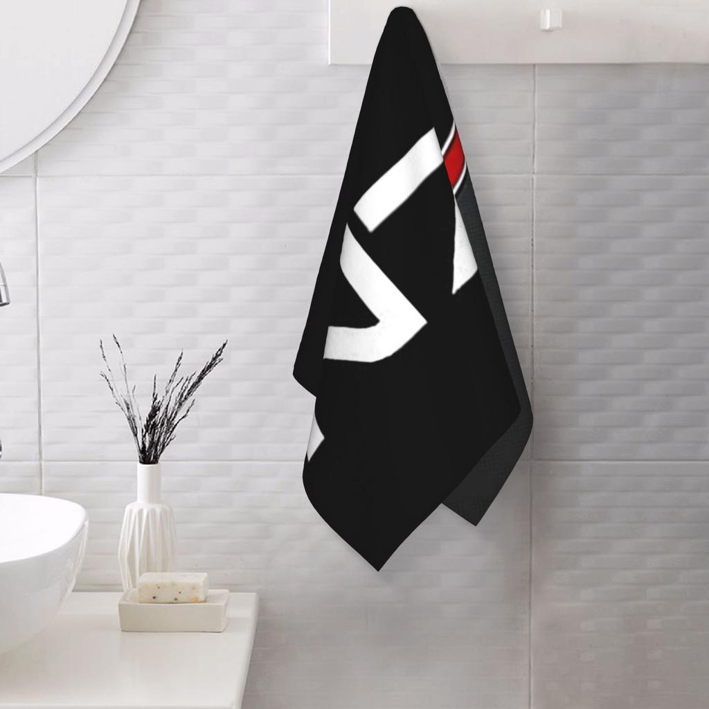 N7 Mass effect emblem Soft Face Towel Quick Dry Pool Bath Cotton Towels Breathable