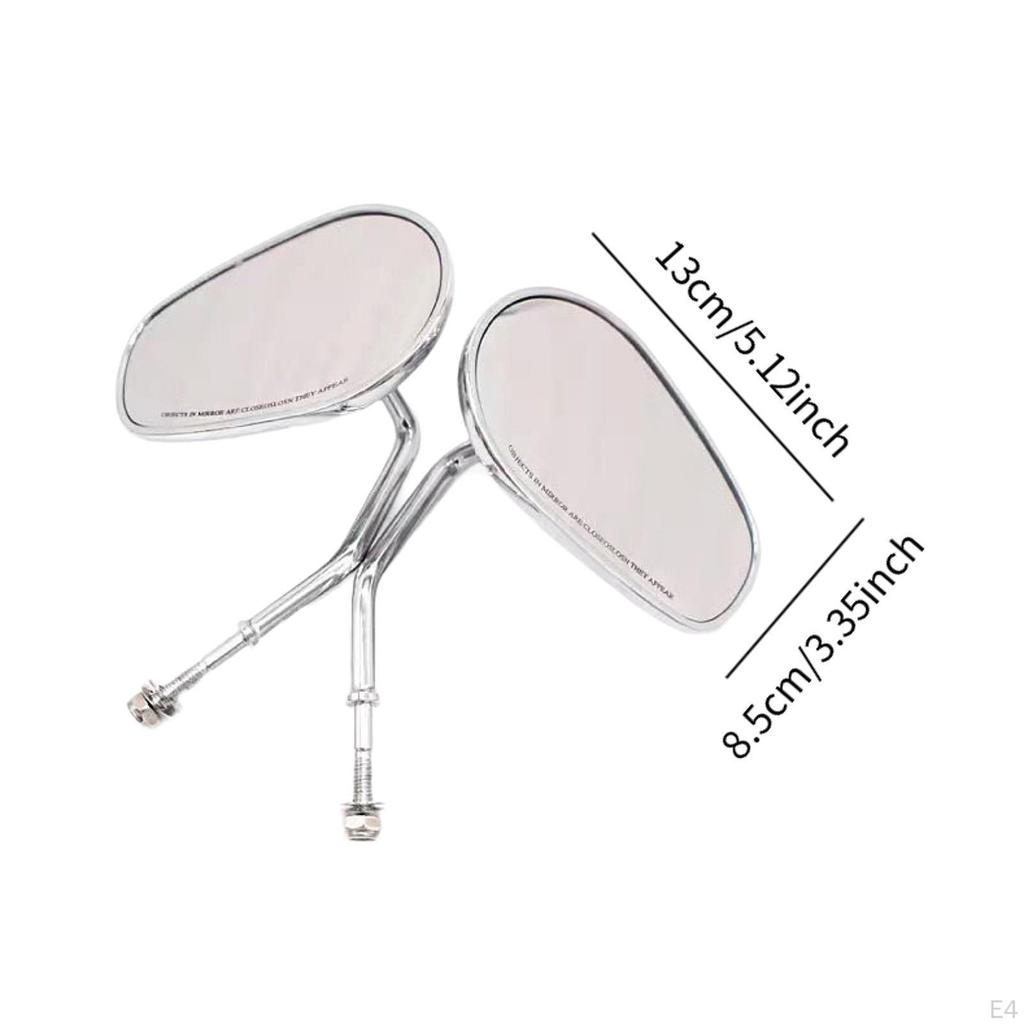 2 шт. Зеркала заднего вида для мотоцикла Высокопроизводительные детали Прочные Практичные Профессиональные