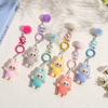 Flocking Rag Pendant Keychain Small Doll Plush Tide Play Student Couple Bag Pendant Mobile Phone Chain