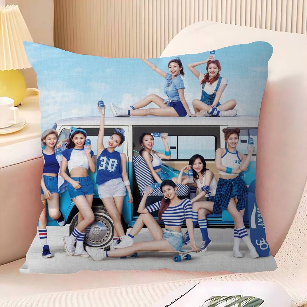 Холст Картина Kpop T-Twice Декоративная Эстетика Комнаты Наволочка Домашний Декор Спальня Диван-Кровать Диван Подушка Чехол 45x45