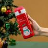 Christmas Straw Thermos Cup Santa Elk Insulation Cup Stainless Steel Thermos Bottle Student Vacuum Flasks Water Bottle Xmas Gift