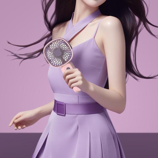 Handheld Fan with 3 Adjustable Speeds Strong Airflow Low Noise Compact Design Portable Table Fan Personal Air Cooler