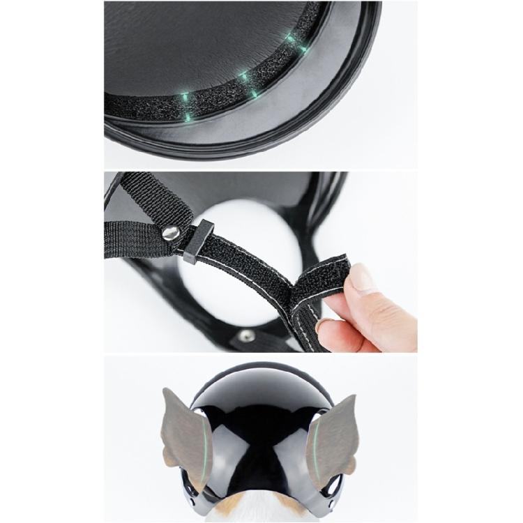 Motorcycle Dog Helmet Cover Pet helmet Dog Helmet with Ear Hole Puppy Helmet