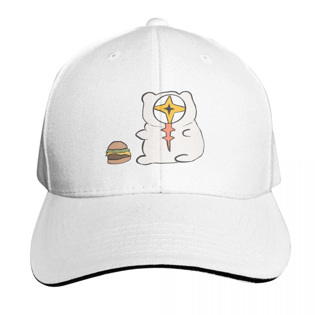Chunky Hamster Aiba with Hamburger Baseball Cap hard hat Luxury Cap Rave Anime Hat Unisexs Caps Womens