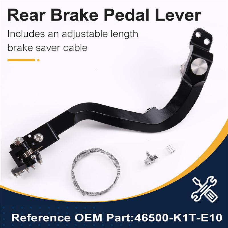 НОВИНКА-Регулируемая длина Заднего Тормозного Рычага Педали Кованый CNC Для Honda CRF250L/LS/Rally 2025-2025