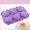 Универсальная 3D силиконовая форма на 6 ячеек в виде полусферы для идеально сформированных шоколадных и пирожных угощений
