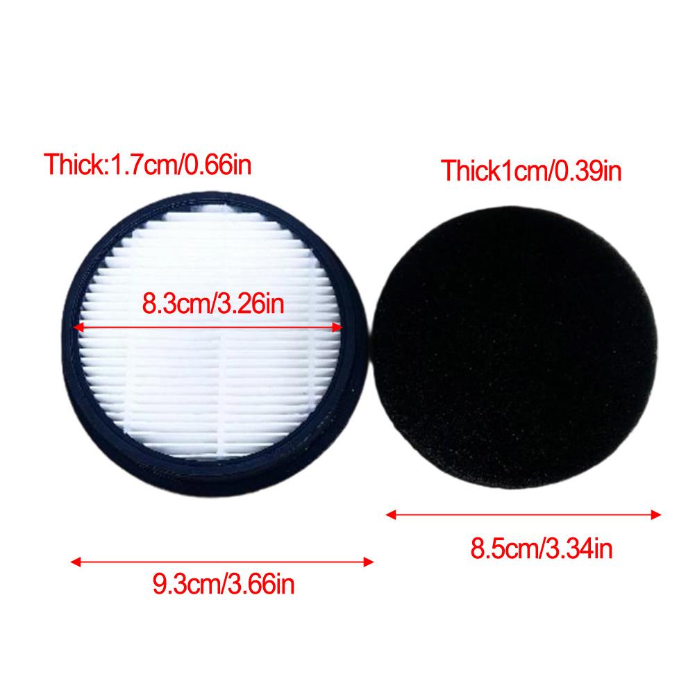 2/4 шт. моющихся сменных фильтров для пылесосов Laresar Elites 3 и WLUPEL KBHO15, включая фильтры и губки.