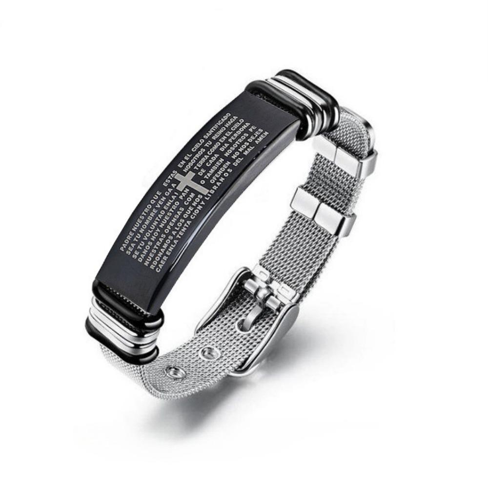 Net Band Family Friendship Bracelet Silver Couple Bracelet  for Men and Women