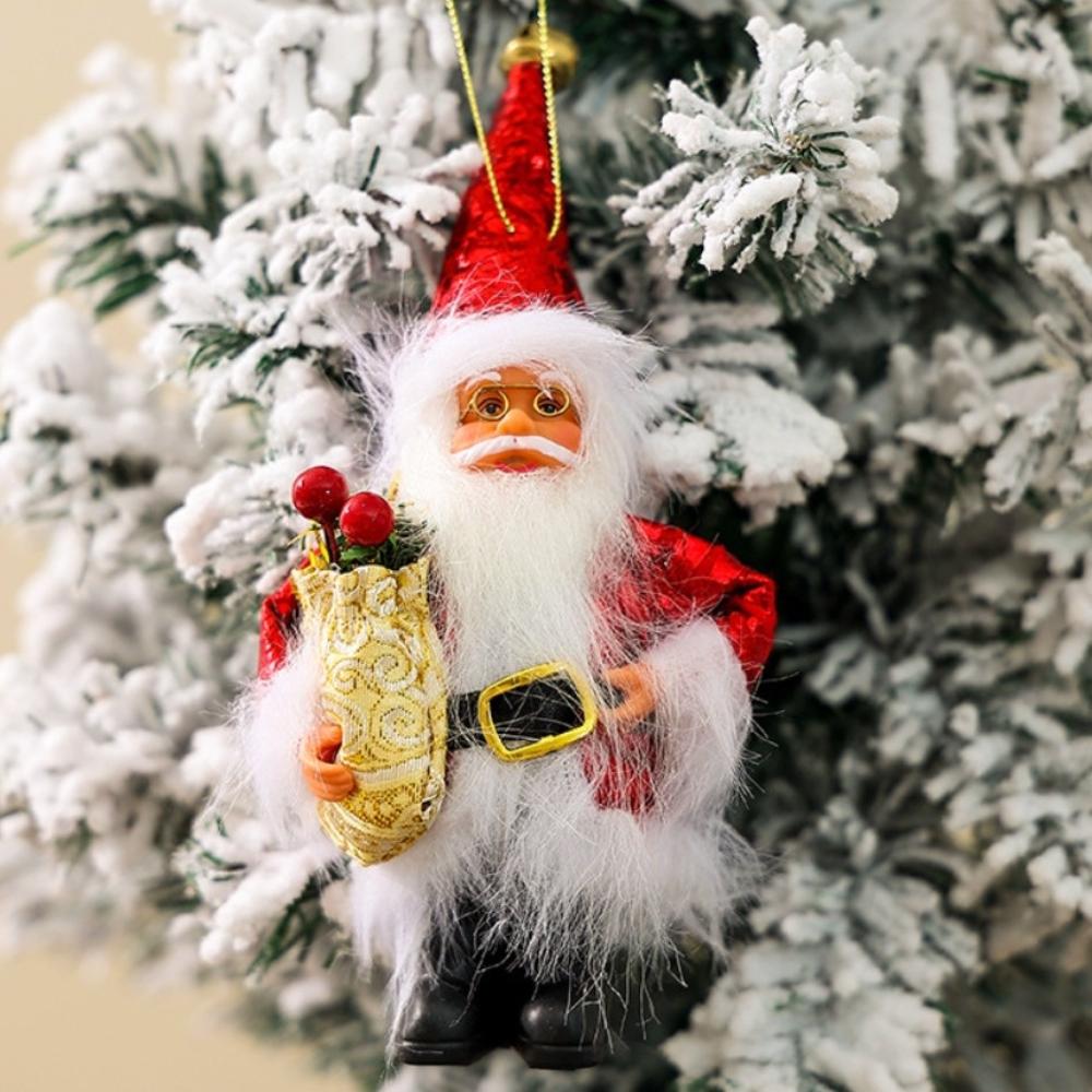 Новогодний стоящий Санта Клаус с капюшоном, креативные рождественские украшения, новые рождественские подарки, подвеска