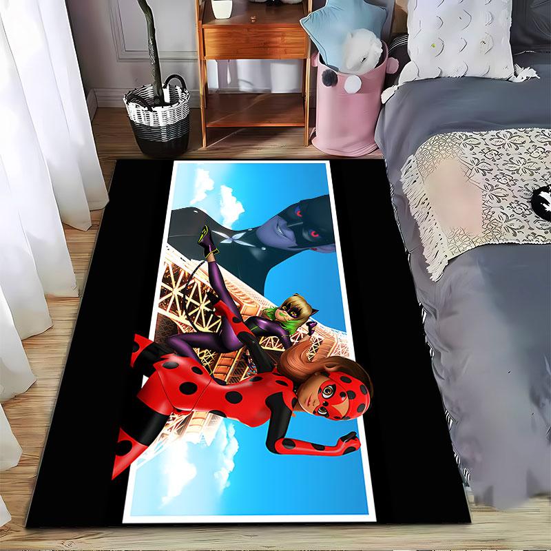 Miraculous Hero Adventure Carpet suitable as a non-slip mat for the living room or bedroom sofa