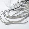 Layered Tassels Necklace Boho Multilayer Imitation Pearl Necklace  Wedding Jewelry