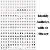 Switch Sticker Labels for Fan Light Controls, 255 Pieces, Clear, Home and Office Organization