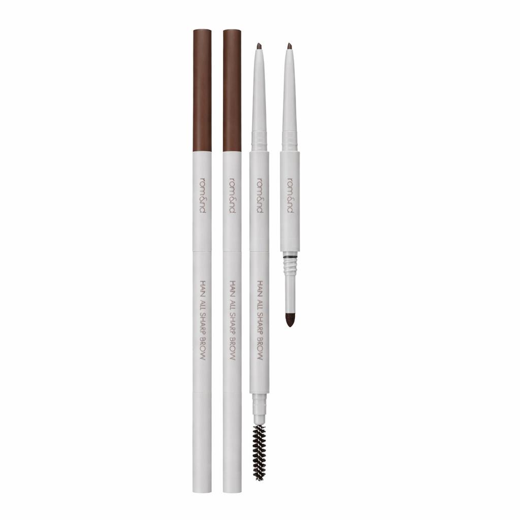 Rom&nd Han All Sharp Brow C2 Grace Taupe 3-in-1 Precision Eyebrow Pencil 0.29g x 2ea