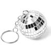 2/3/4Cm Diameter Disco Ball Keychains 2024 European Cup Theme Party Bar Decoration Bag Car Ornaments Fans Souvenir