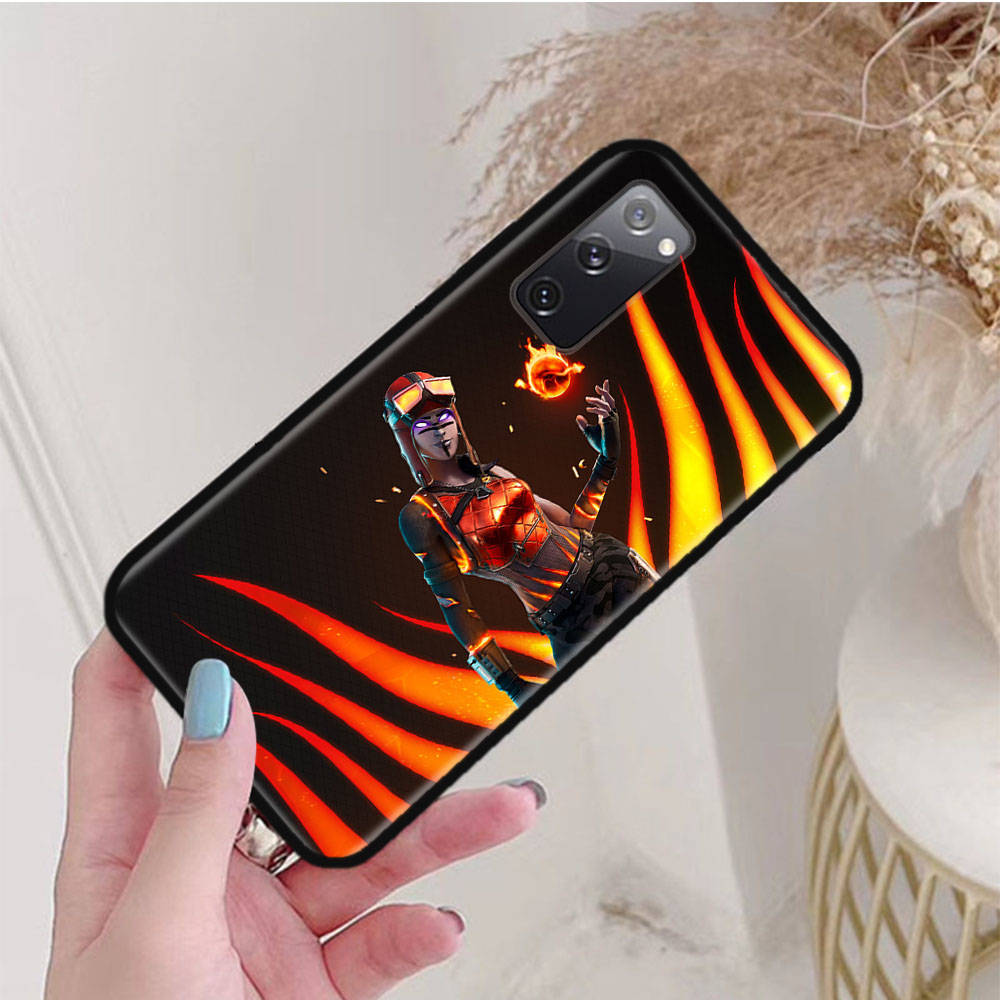 Черный чехол для Samsung Note 20 Lite S24 Ultra S23 A03 A05 A06 A11 A71 A15 A16 A13 A24 A25 A33 A52 A53 A50 M55 M35 Plus F-94 Fortnite Funny Game