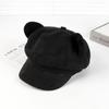 Unisex Cat Ear Octagonal Hat - Cute, Retro British Duckbill Style for Women & Painters