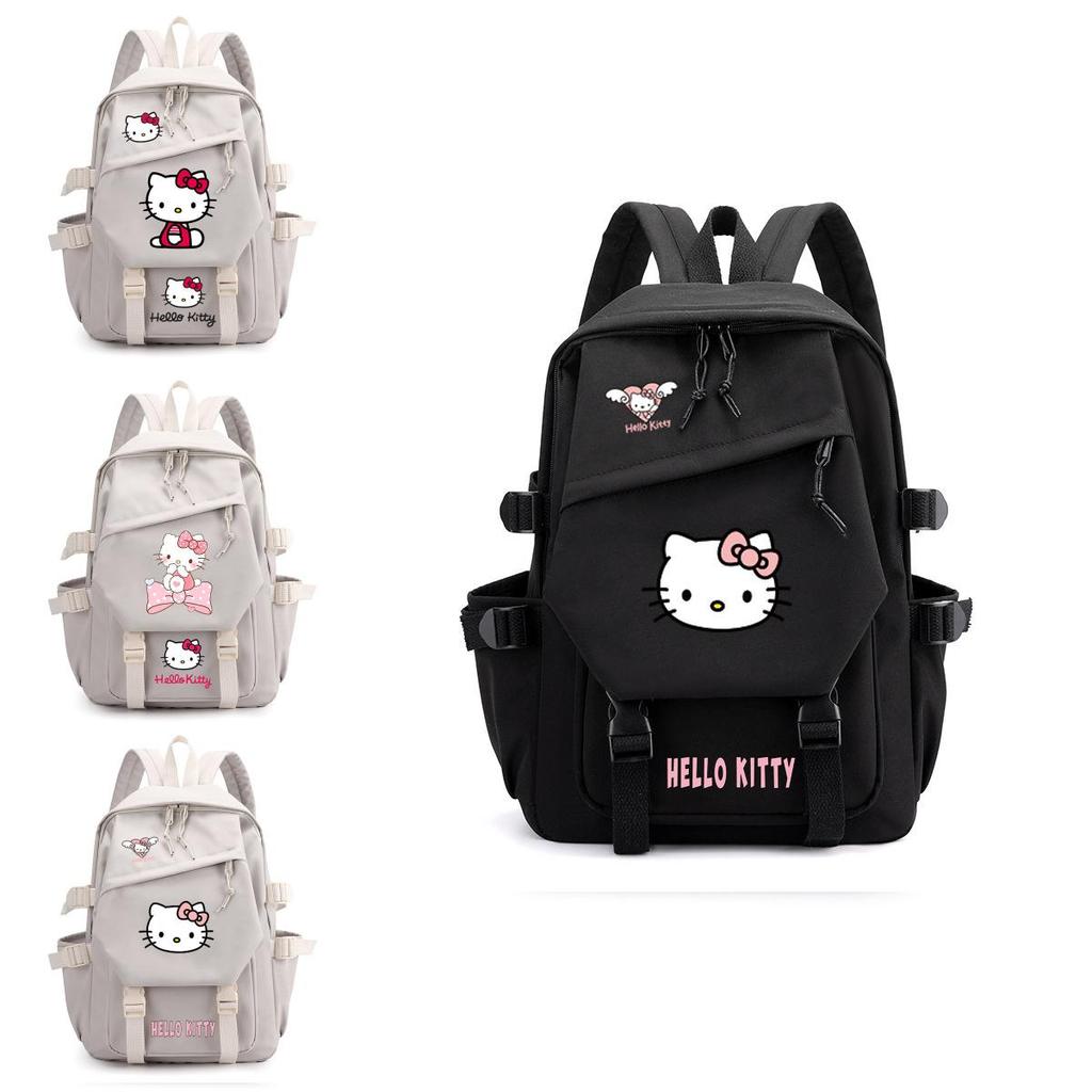 Hello Kitty School Backpack For Middle School And High School Fashionable Cartoon Nylon