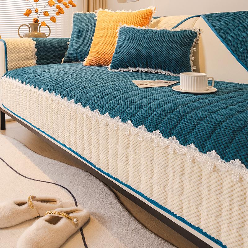 Подушка для дивана осень и зима, новый зимний плюшевый чехол для дивана, высококачественный подлокотник, защитный корпус