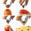 Pineapple Corer Slicer Cutter Pineapple Eye Remover Clip Strawberry Huller Fruits Peeler Stainless Steel Kitchen Knife Gadgets