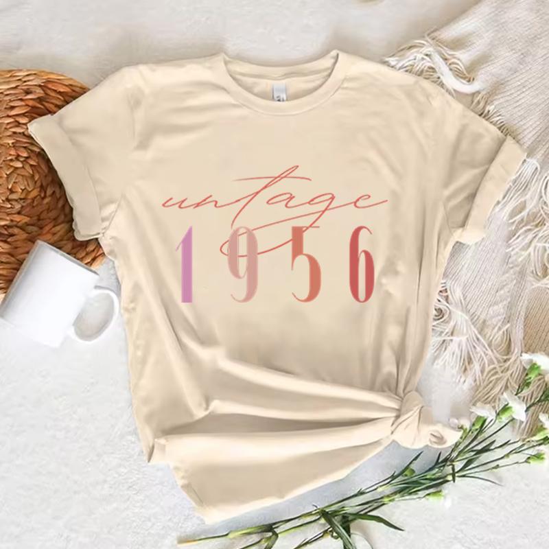 Vintage 1956 70th Birthday Print Tshirt Unisex Retro Casual Tee 70th Birthday Tshirt 1956 Limited Edition Tees Unisexs Clothing