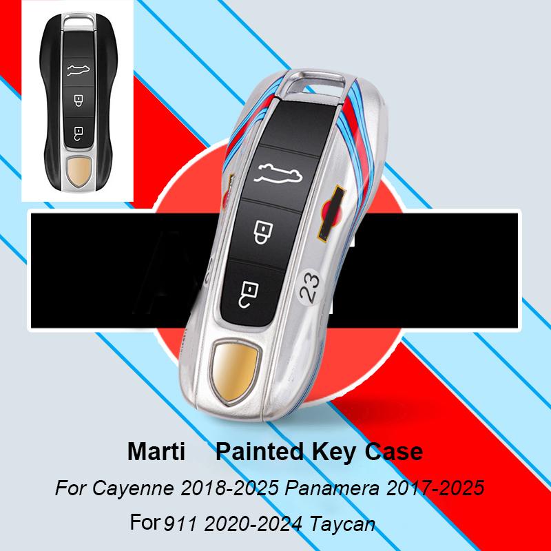 Для Porsche Panamera Cayenne Macan 718 Cayman Boxster 911 Taycan Автомобиль 92 Персонализированный Чехол для Ключей Защитный Чехол Крышка для Брелока Дистанционного Управления
