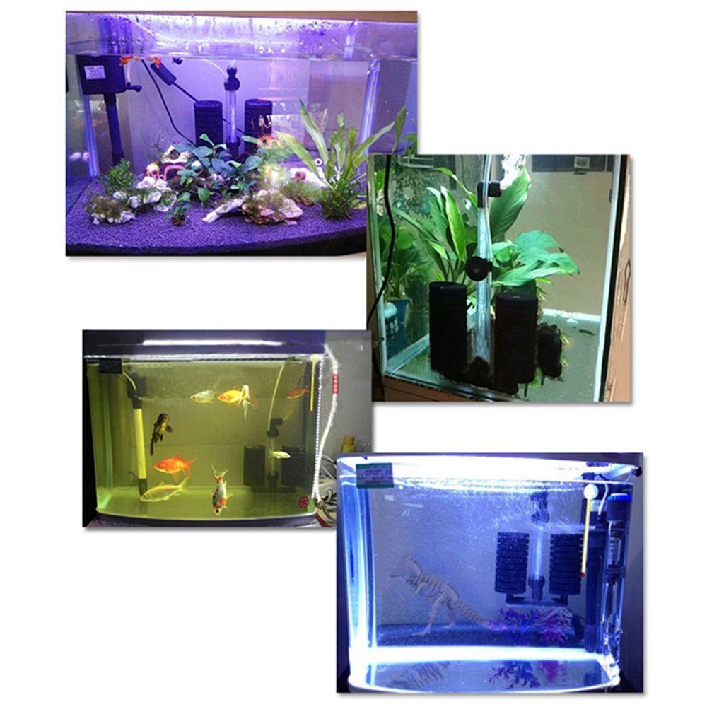 Вращающийся на 360° биохимический губчатый фильтр, хлопковые фильтры, одинарный/двойной насос для аквариумного кислорода