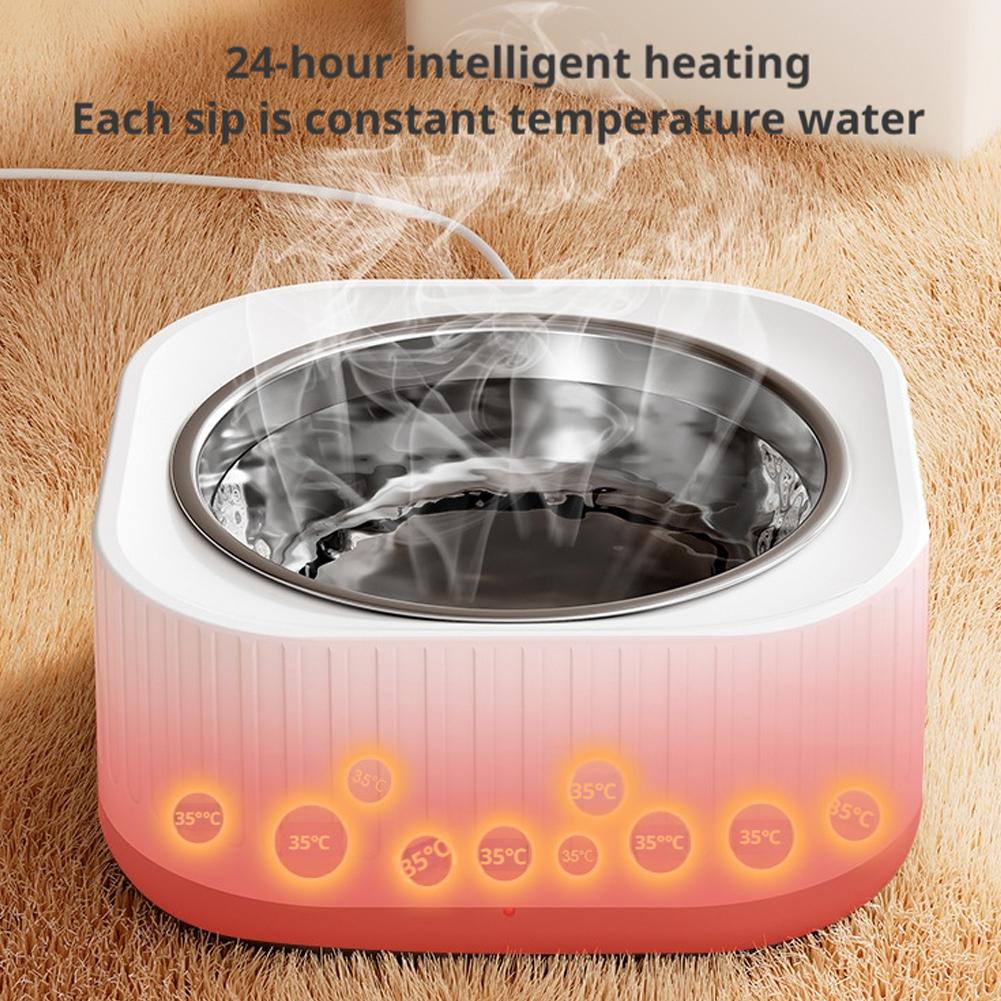 Обогреваемая миска для животных для воды/корма Миска для кошек с подогревом Бесшумная Поддержание тепла Миски для собак с подогревом Зимние Постоянная температура Товары для домашних животных