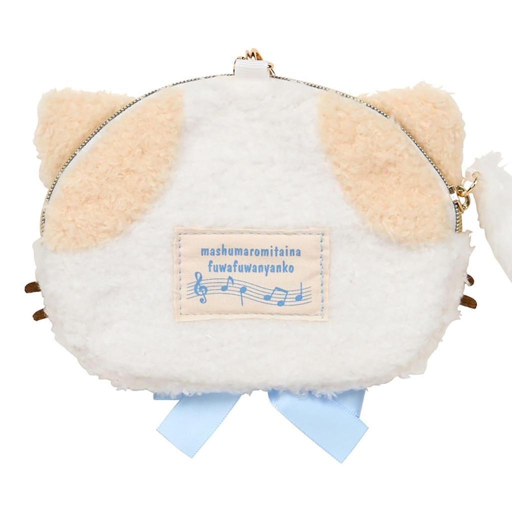 Sanrio Pouch Cat Fluffy cat like marshmallow 466361 Face-shaped (Sanrio Association)