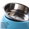 Премиальная миска двойного назначения из нержавеющей стали для собак мелких и средних размеров
