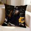 Hockey player SSidney Crosby  Square DoubleSided printed Pillow Case Bedroom Bedside Pillow Sofa Cushion Cover