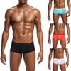 Мужское однотонное нижнее белье, шорты, ультратонкие трусы