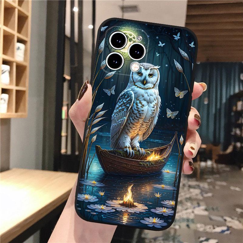Чехол для телефона с изображением совы для iPhone Samsung Galaxy Redmi Xiaomi Oppo OnePlus Note SA 7 8 9 10 11 12 13 14 20 21 22 23 53 54 Pro Max Plus Ultra TPU Soft