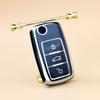 3 Buttons TPU Cover Case for Volkswagen Polo Passat B5 Golf 4 5 6 MK5 MK6 Eos Bora Beetle TSI Protect Car Key Shell