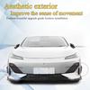 Pack-6 Car Spoiler Canards Kit, Universal Auto Front Bumper Lip Splitter, Body Anti-Collision Diffuser, Exterior Soft Rubber Decorative Stickers