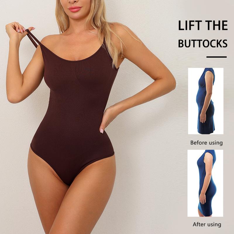 Flarixa Seamless Shapewear Bodysuit Tummy Control Corset Women Full Body Shaper Thong Comfortable Slimming Belly Underwear