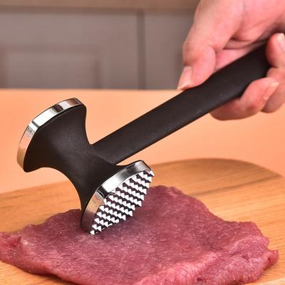 Steak Hammer Mallet Двусторонний цинковый сплав для отбивания мяса Мясной молоток для отбивания мяса Усиливает вкус пищи Мясной молоток для отбивания стейка Приготовление мяса