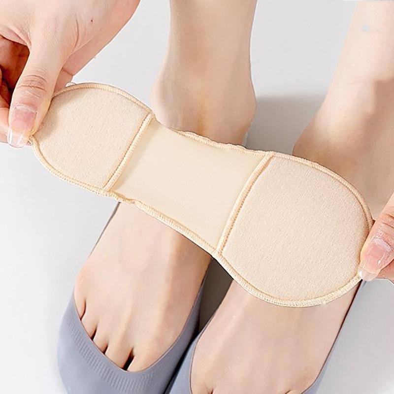 Ice Silk Boat Socks for Women Shallow Invisible Socks Towel Cotton Bottoms Women Deodorant Sponge Pad Anti-heel Drop Socks
