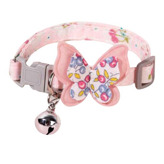 Ошейник для кошек с подвеской в виде колокольчика, дизайн в виде бабочки и звезды, регулируемый ошейник для котенка