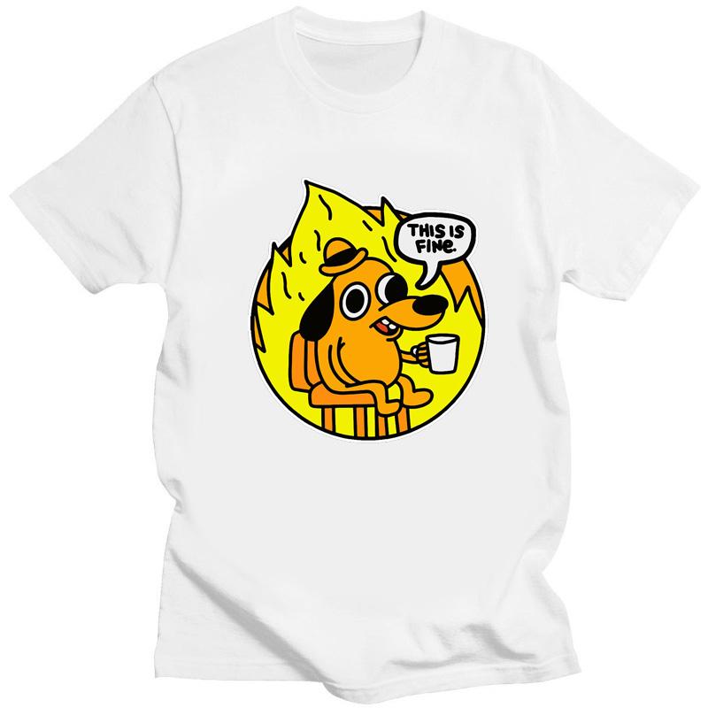 Kawaii футболка «Это прекрасно, все будет хорошо» Meme креативная футболка подарок для друзей Harajuku футболка унисекс одежда унисекс