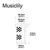 Musiclily Pro 4mm Steel Top Mount Guitar String Black of Bushings, (Set 6)