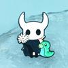 Брошь с персонажем мультфильма Hollow Knight – Милый, Креативный Аксессуар для Рюкзака и Одежды